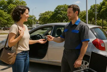 Chaveiro abrindo um carro com ferramentas adequadas em Jacareí.